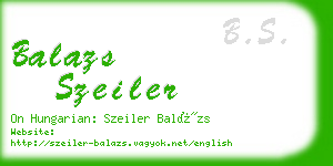 balazs szeiler business card